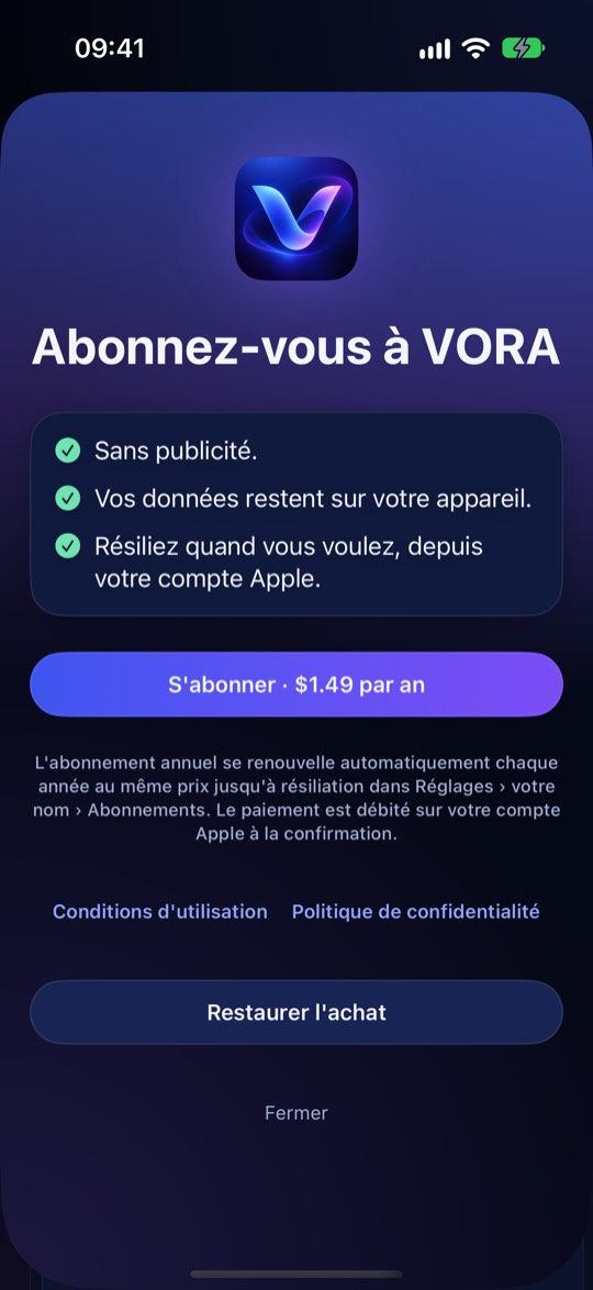 Essai gratuit et abonnement